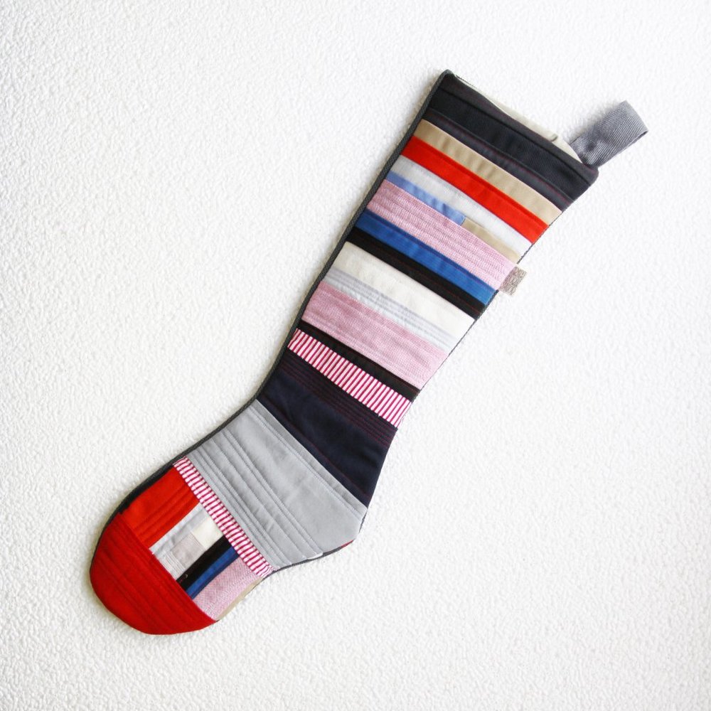 LAST CHANCE❗️12/31 - QUILTED HOLIDAY STOCKING - OOAK! (K.1)